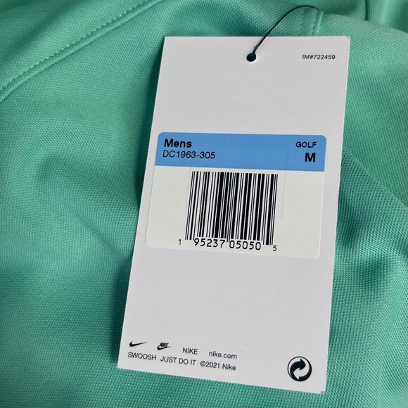 Nike Golf Polo Shirt Mens Medium Green Size Medium Irwin New - Picture 8 of 9